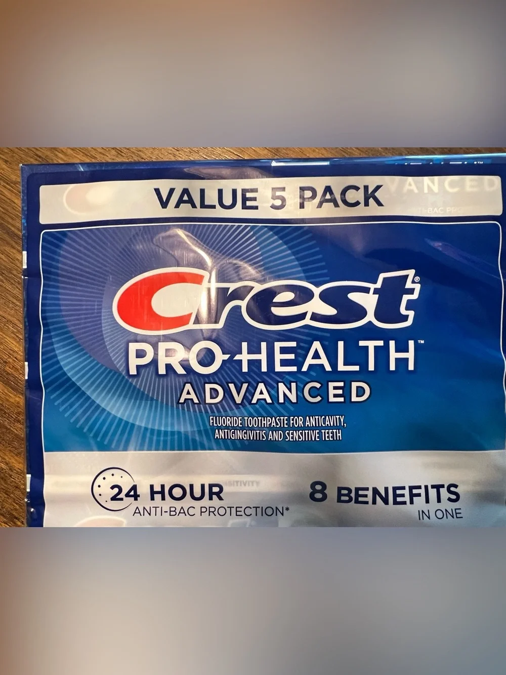 Brand New-Crest Pro-Health Advanced Whitening Toothpaste (5.8 Oz 5 Ct)